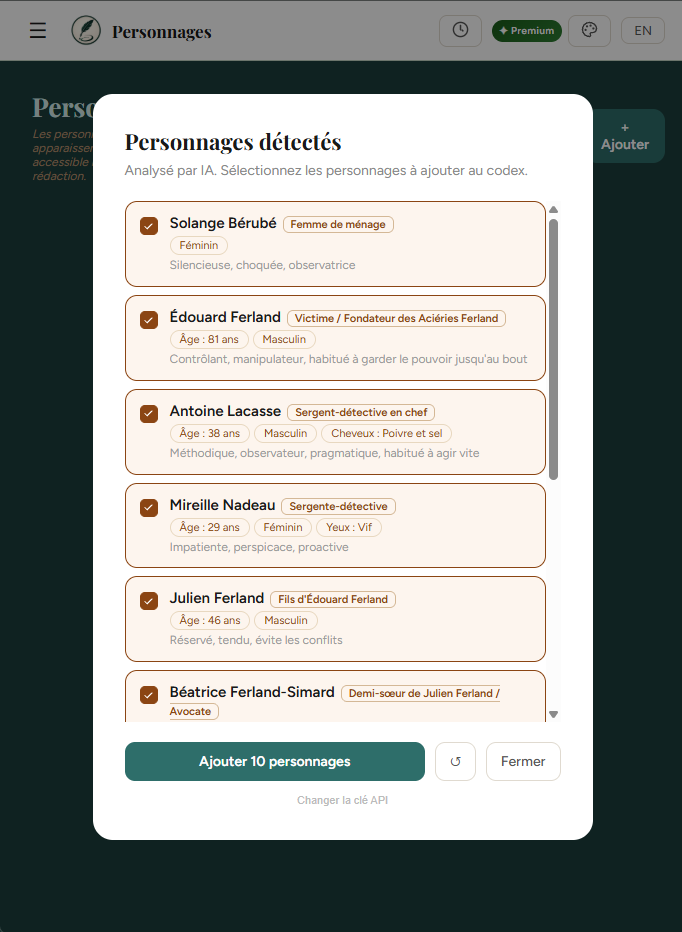 Capture d'écran de la détection de personnages par IA dans Inkbound